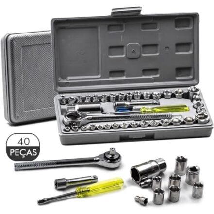 Jogo De Chave Soquete Sextavado Catraca Com 40 peças Conjunto Maleta Exclusividade Premium M MARKESET - Webiishop