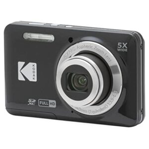 KODAK PIXPRO Camera digital FZ55 BK 16MP Zoom Optico 5X 28 mm Grande Angular 1080P Video Full HD 27 Camera Vlogging LCD Preta 0