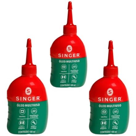 Kit 3 Óleo Lubrificante Singer 100ml para Máquina De Costura Multiuso - Webiishop