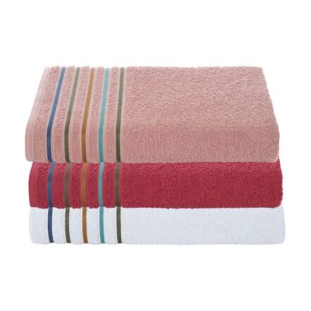 Kit 3 Toalhas De Banho Gigante Banhão Felpuda Atacado Groh (Branco/Pepperoni/Rose) - Webiishop