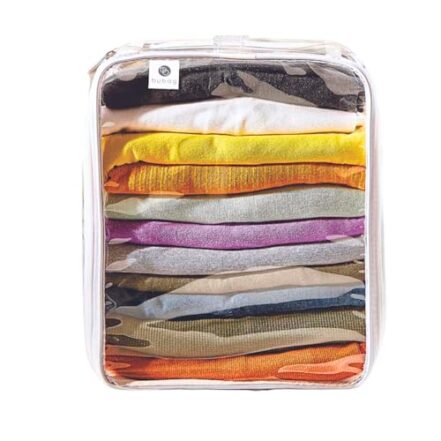 Kit 5 Organizador Multiuso Higienizável Transparente Bagagem Viagem Guarda Roupa - Bubag! - Webiishop