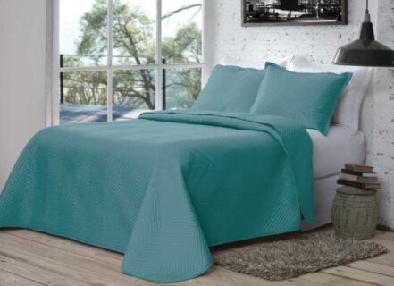 Kit Colcha Liso Cobre Leito Matelado Casal 3 Peças Com Porta travesseiro sem abas (Tifany) - Webiishop
