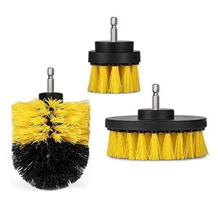 Kit Limpeza Pesada Sem Esforço - 3 Escovas Broca Para Parafusadeira Ou Furadeira - Webiishop