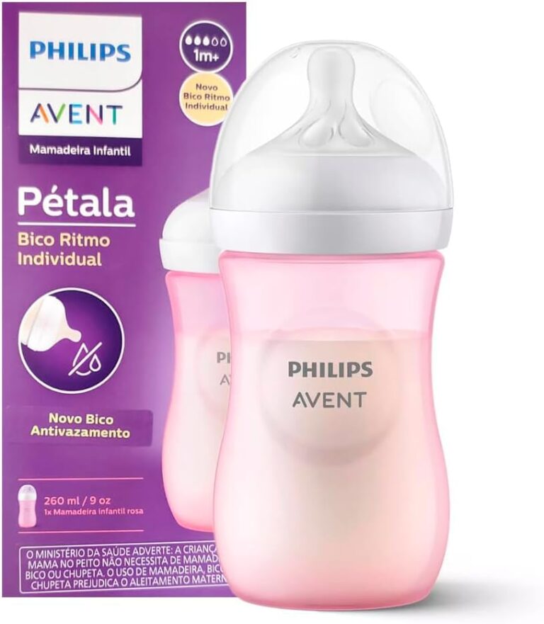 Kit Mamadeira Avent Pétala 3.0 Rosa 125/260ml Bebê - Webiishop