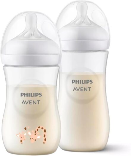 Kit Mamadeiras Pétala 3.0 Avent Bebê 260/330ml Girafa - Webiishop