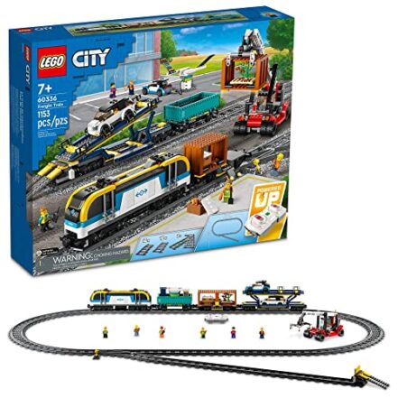 LEGO® City Comboio de Mercadorias 60336 Kit de construção; set de comboio de mercadorias com tecnologia Powered Up para crianças a partir dos 7 anos (1153 peças) - Webiishop