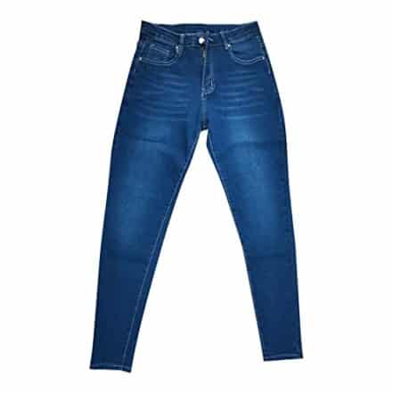 Leggings femininas de cintura alta sem fecho, jeans skinny, macio, slim fit, jegging com bolsos e calça - Webiishop