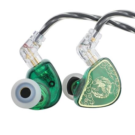 Linsoul TANGZU Wan'er S.G fones de ouvido intra-auriculares HiFi com driver dinâmico de 10 mm e diafragma PET de formato ergonômico, cabo trançado OFC de 2 pinos destacável para audiófilos - Webiishop