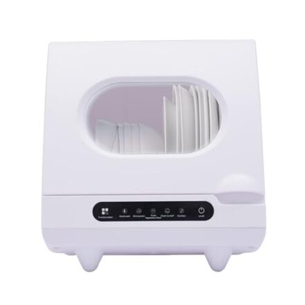 Máquina de lavar louça automática 360 graus de pulverização de água máquina de limpeza de aquecimento profundo portátil máquina de lavar louça máquina de lavar louça compacta 5 programas de lavagem - Webiishop