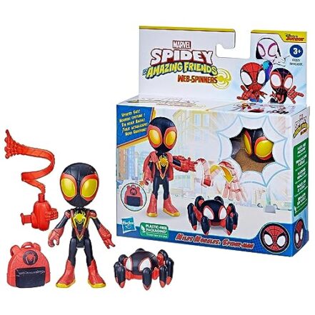 Marvel, Boneco Miles Morales Spidey, Preto - Webiishop