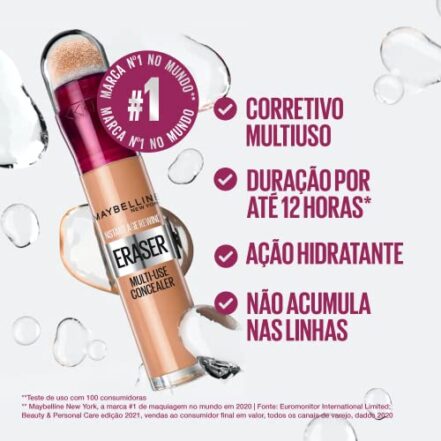Maybelline NY Kit Queridinhos Batom Líquido Matte Ink 65 Seductress + Máscara De Cílios Colossal Lavável + Corretivo Eraser 130 Medium - Webiishop