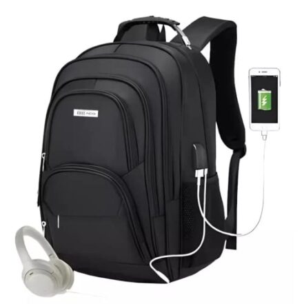 Mochila Para Notebook Feminina Grande Resistente Executiva Cor: Preto - Webiishop