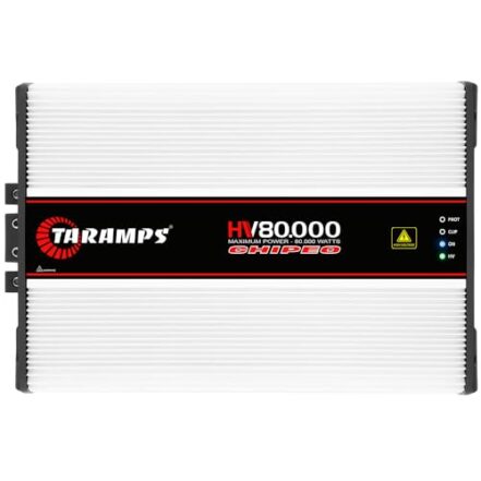 Modulo Taramps HV 80.000 CHIPEO 0,5 Ohm (1 Canal de 80000 Watts RMS) Amplificador Som Automotivo - Webiishop