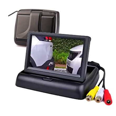 Monitor Tela De Estacionamento Para Ré Universal Veicular Tela Lcd Sonoro 4.3 Polegadas Carros Caminhões E Vans Preto PREMIUM ONYK… - Webiishop