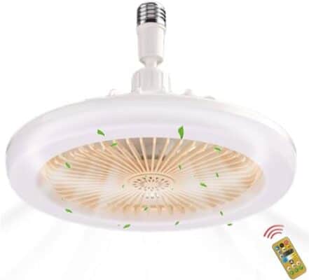 Novo Ventilador De Teto 30w Com Luzes Integradas E27 Remote Teto - Webiishop