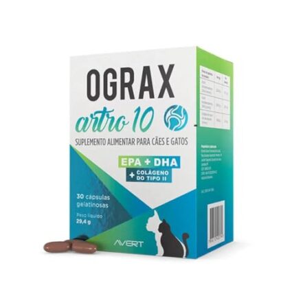 Ograx Artro 10 Cães e Gatos 30 Cápsulas - Avert - Webiishop