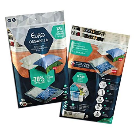 Organizador a Vácuo Extra Grande (100 X 80 Cm), Transparente, VAC9904, Euro Home - Webiishop