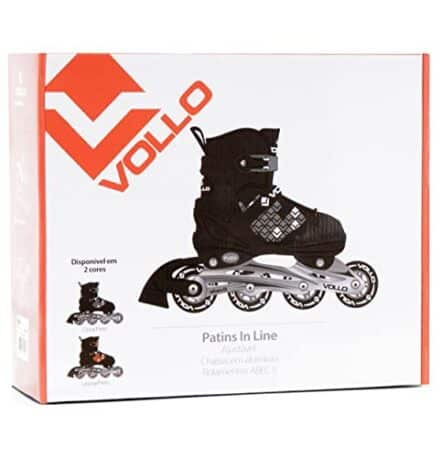 Patins In Line Cinza e Preto Pequeno Vollo Sports - Webiishop