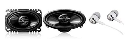 Pioneer TS-G4620S 400 watts potência máxima de 10 cm x 15 cm 2 vias G-Series Coaxial Full Range Car Audio Stereo Alto-falantes - Webiishop