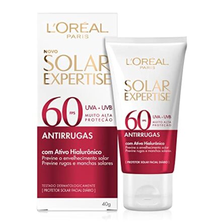 Protetor Solar Facial L'Oréal Paris Solar Expertise Antirrugas Fps 60 40G - Webiishop