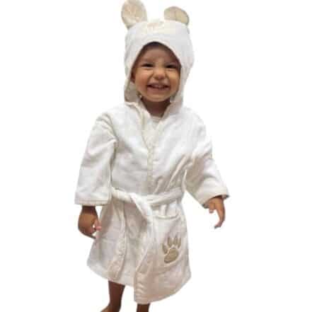 Roupão Infantil 100% Algodão para Bebês Crianças Meninas Meninos com Capuz Toalha Aveludada e Felpuda Ideal para Saída de Banho Praia Piscina Natação Presente. - Webiishop