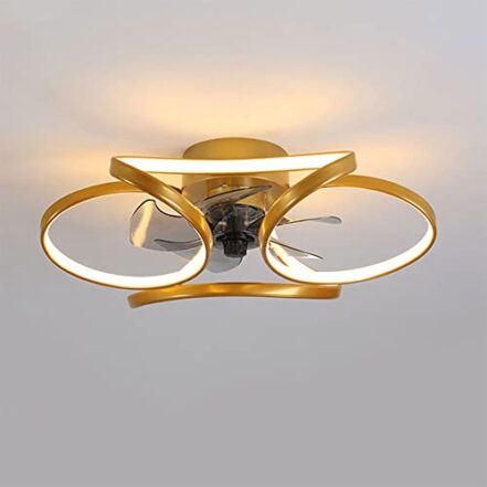 SXSGSM Ventilador invisível luz de teto nórdico controle remoto inteligente led luz de teto com ventiladores arte design conciso quarto cozinha estudo decoração ventilador lustre o novo - Webiishop