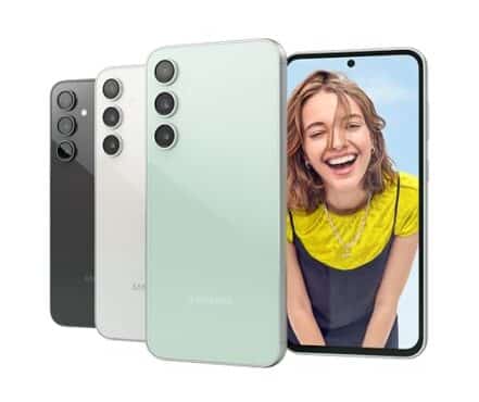 Samsung Galaxy S23 FE 5G 256 GB Câmera Tripla Traseira de 50MP +12MP + 10MP, Selfie de 10MP, Tela infinita 6.4" 60-120Hz, 256GB, 8GB, Processador Exynos 2200, Dual Chip, e-SIM - Grafite - Webiishop