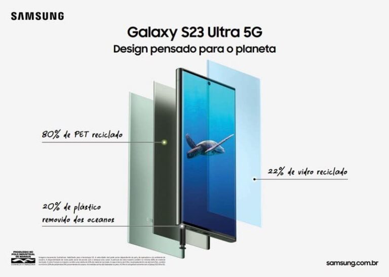 Samsung Galaxy S23 Ultra 5G 256GB Tela 6.8'' 12GB RAM IP68 Processador Qualcomm Snapdragon 8 Gen 2 Câmera Quádrupla de até 200MP + Selfie 12MP - Verde - Webiishop