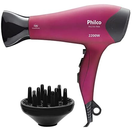 Secador De Cabelo, Ph3700 Pink, 2000W, Rosa, 110V, Philco - Webiishop