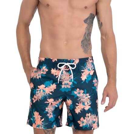 Shorts Estampado Praia Proteção UV30+ Secagem Rápida Masculino Adulto – Moda Praia Mash 2023/2024 - Webiishop