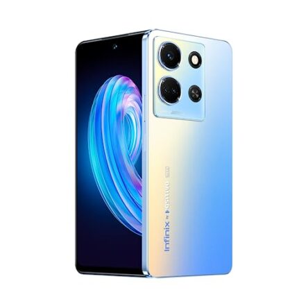 Smartphone INFINIX NOTE 30 5G, 8GB RAM 256GB Armazenamento, Câmera Tripla 108MP, SoundbyJBL, Bateria 5000mAh, Tela 6,78” FHD+ 120Hz, Dual Chip, Azul - Webiishop