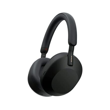 Sony WH-1000XM5 Os melhores fones de ouvido com cancelamento de ruído sem fio com otimizador de cancelamento automático de ruído, chamadas livres cristalinas e controle de voz Alexa, preto - Webiishop
