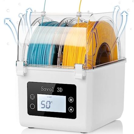 Sovol Secador de filamento, suporte de carretel desidratador de filamento SH01, caixa seca para manter o filamento seco durante a impressão 3D, compatível com filamento de 1,75 mm, - Webiishop