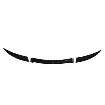 Spoiler Traseiro da Asa do Tronco, Asa Traseira Universal Preta Brilhante de Baixo Nível de Ruído à Prova de Choque de 3 Pces para o Veículo (Tipo A (com pontos convexos)) - Webiishop