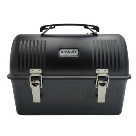 Stanley Lancheira clássica de 10 litros – Lancheira grande – Serve para refeições, recipientes, garrafa térmica – Fácil de transportar, construída para durar – Preto fosco - Webiishop