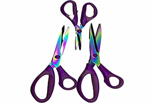 Tesoura Profissional Titânio - Kit 3 Unid Artesanato Costura Patchwork - Webiishop
