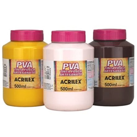 Tinta PVA Fosca para Artesanato Acrilex 500 ml - 03250 Azul Celeste - 503 - Webiishop