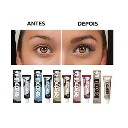 Tinta Para Sobrancelhas Refectocil Preto N° 1 15ml + Acessórios - Webiishop
