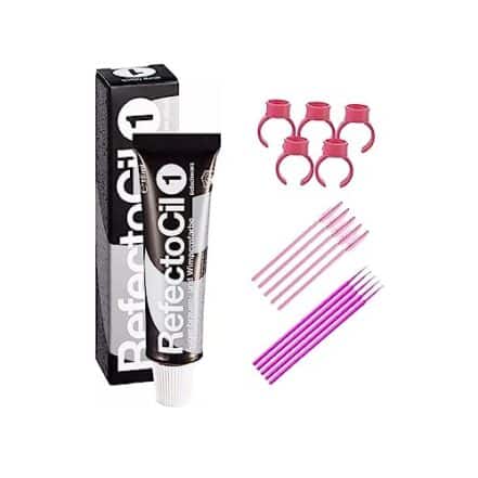 Tinta Para Sobrancelhas Refectocil Preto N° 1 15ml + Acessórios - Webiishop