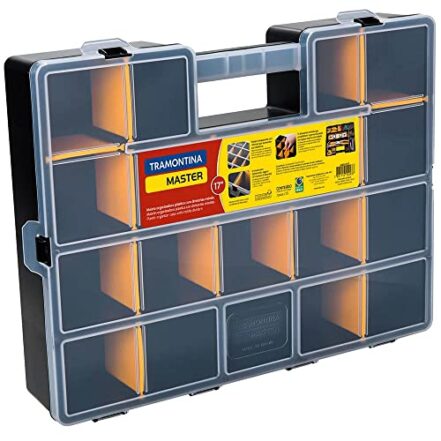 Tramontina Organizador Plastico com compartimentos, Maleta organizadora Plastica 17" - Webiishop