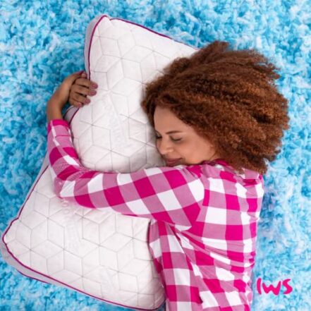 Travesseiro Ajustável - I wanna sleep - Snow®, flocos de espuma removíveis para controle da altura, ideal para dores na coluna, altura perfeita, alívio de pressão, tecido em bambu respirável - Webiishop