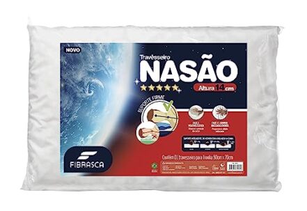 Travesseiro Nasa Alto - Nasão - P/fronhas 50x70 cm - Fibrasca, Branco - Webiishop