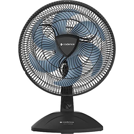 Ventilador Cadence Eros Turbo, 220V Preto e Azul, VTR409 - Webiishop