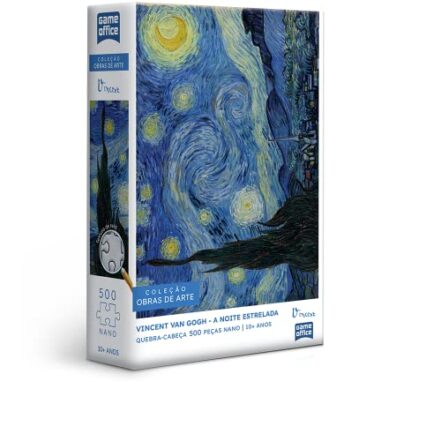 Vincent Van Gogh: A Noite Estrelada - Quebra-cabeça - 500 peças nano - Toyster Brinquedos - Webiishop