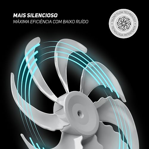 WAP FLOW TURBO Ventilador de Coluna 180W 50 cm 8 Pás Silencioso e Econômico com Tecnologia Silent Flow 127V - Webiishop