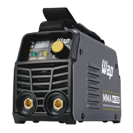 WAP Máquina de Solda Inversora MMA W250 com Display Digital e Função VRD, Portátil, Solda Eletrodos de até 4mm 220V - Webiishop