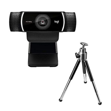 Webcam Full HD Logitech C922 Pro Stream com Microfone para Gravações em Video 1080p e Tripé Incluso, Compatível com Logitech Capture - Webiishop