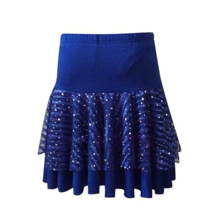 ZLBDYG Saias De Cama Twin Feminina Lantejoulas Borla Carnaval Meia Saia Borla Saia (Azul, G) - Webiishop