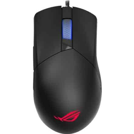 ASUS ROG Gladius III Mouse para jogos com fio | Sensor sintonizado de 19.000 DPI, interruptores Push-Fit II intercambiáveis a quente, formato Ergo, ROG Omni Mouse Feet, ROG Paracord e iluminação RGB Aura Sync, preto - Webiishop
