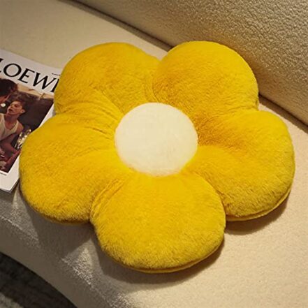 Almofada de flor almofada de flor de pelúcia 50 * 50cm / 19.6 * 19.6 polegadas rosa branco verde marrom amarelo apropriado para todos os tipos de cadeiras e fezes adequado para assentos Varanda Car es - Webiishop